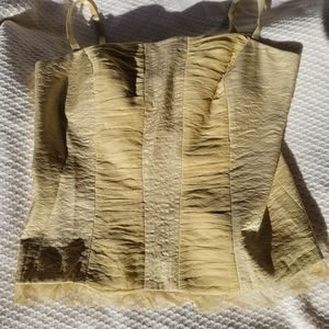 Gold corset top size 4